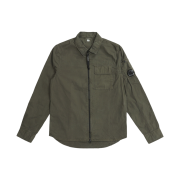 C.P. Company Gabardine Garment Dyed Utility Shirt Ivy Green - 21SS