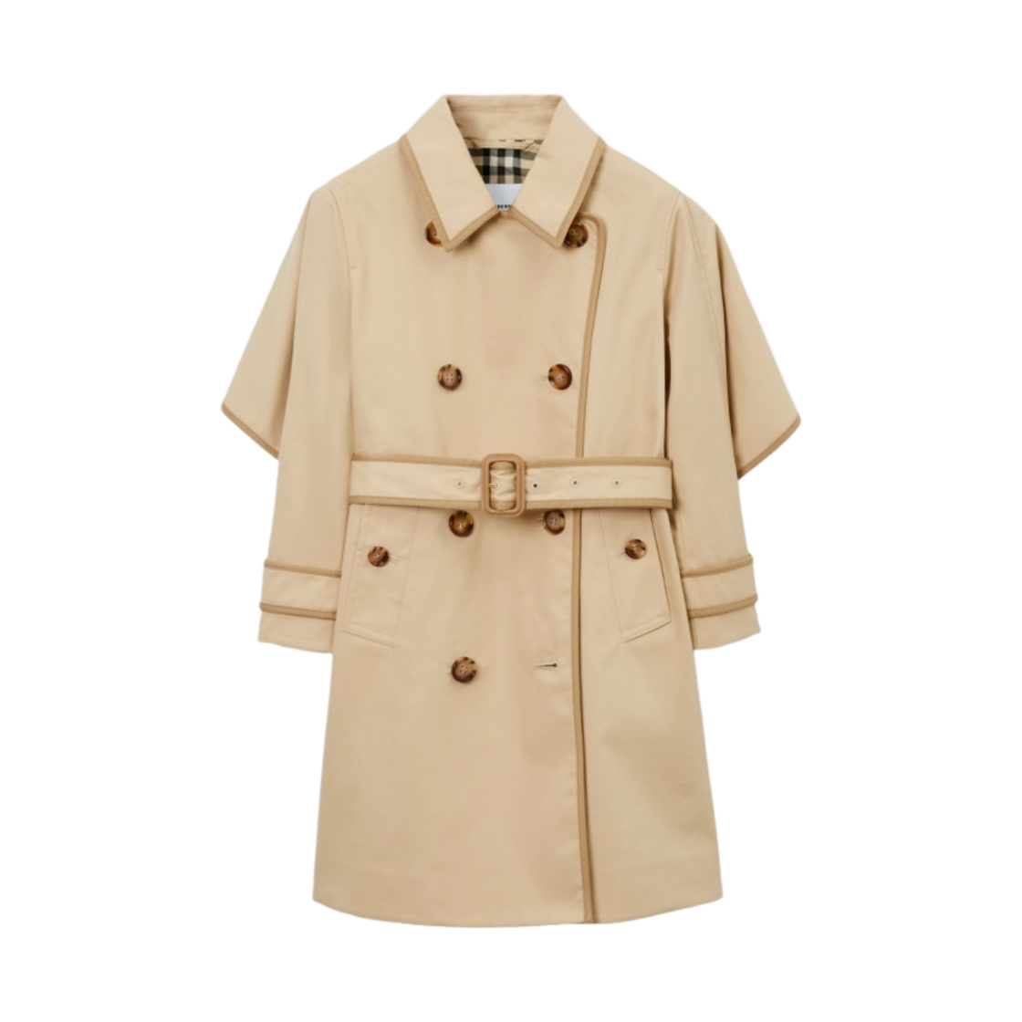 8069445 (Kids) Burberry Cotton Twill Trench Coat Soft Fawn