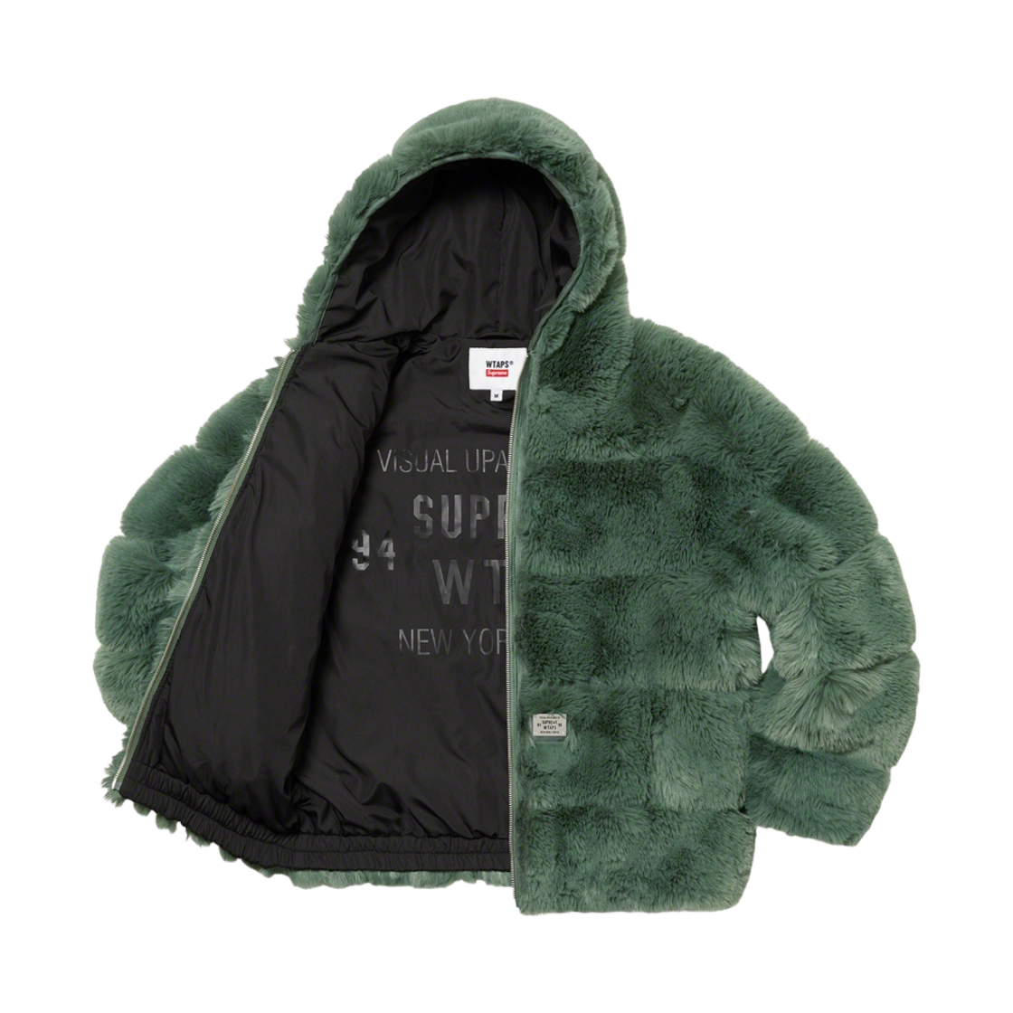 슈프림 x 더블탭스 포우 퍼 후드 자켓 그린 - 21FW(Supreme x WTAPS Faux Fur Hooded Jacket Green - 21FW) - 2