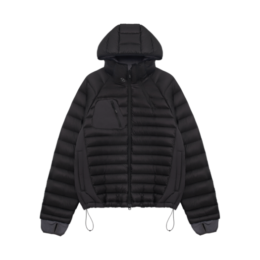 SG2404DP02BK Sansan Gear Paneled Puffer Jacket Black - 24FW