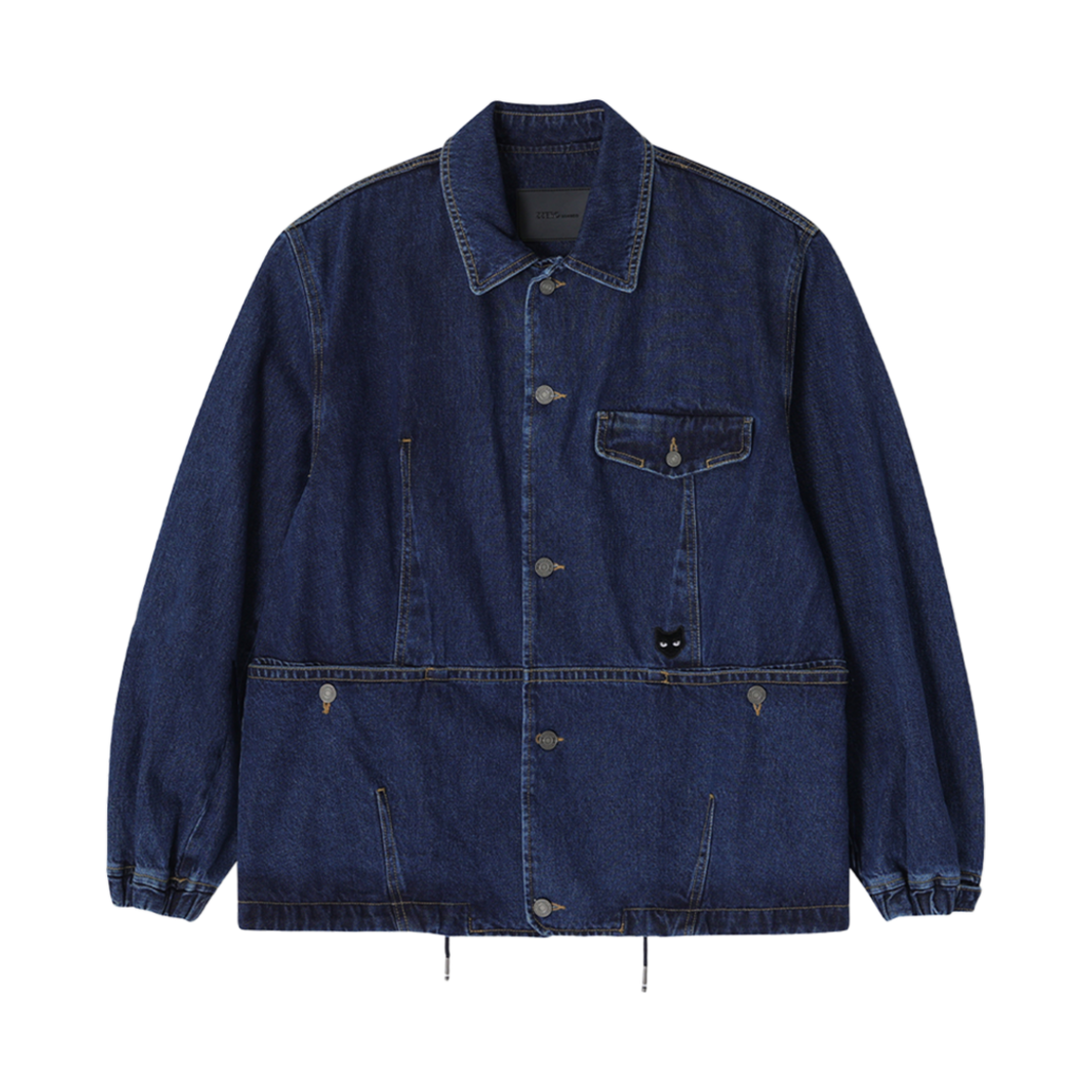 송지오 지제로 팬서 데님 코치 자켓 블루