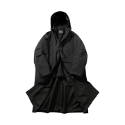 Ballute Nomad Hoodie Long Parka Black Charcoal