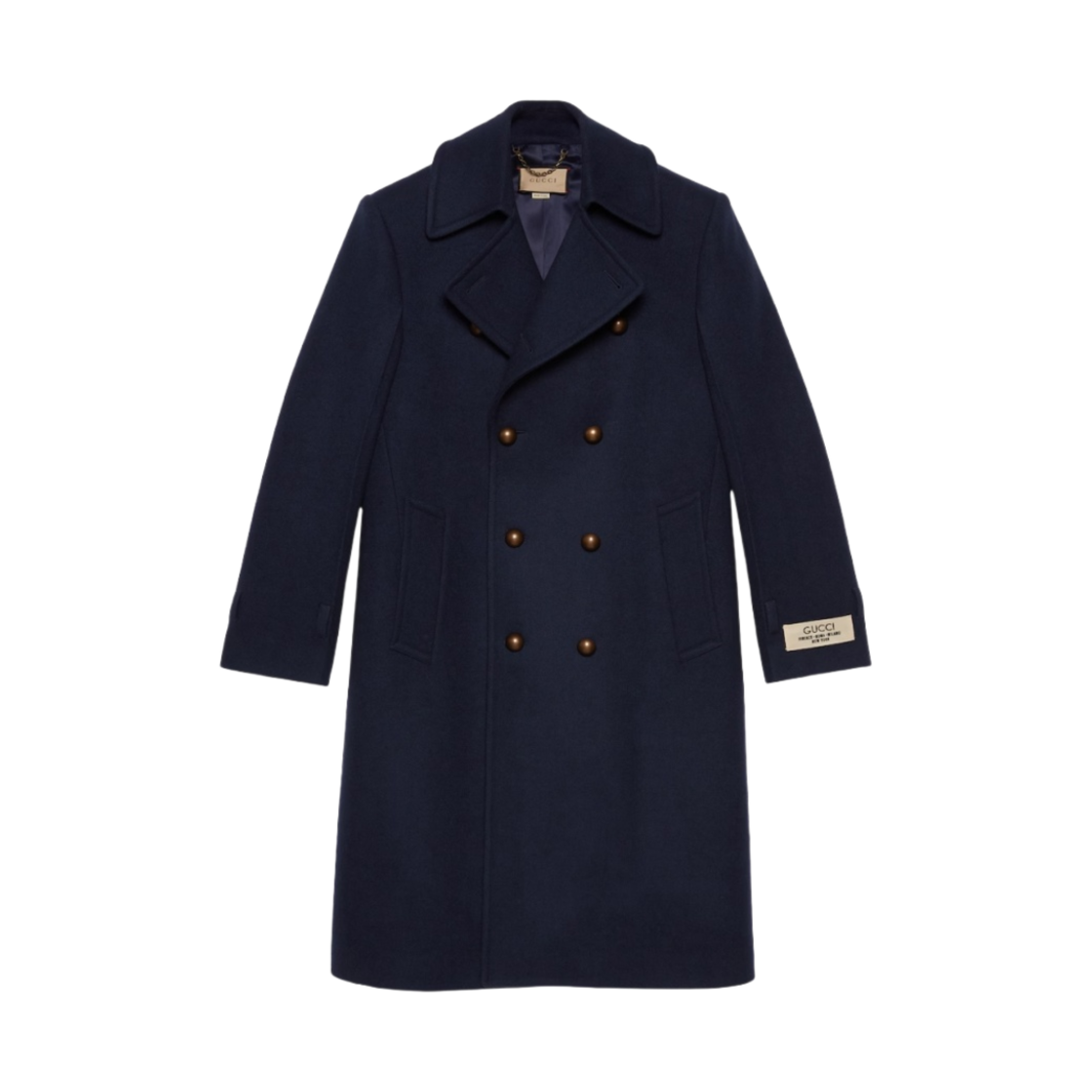 GUCCI・ウールピーコート ネイビー GUCCI - グッチ ピーコートの通販 by DS大黒屋's shop｜グッチ