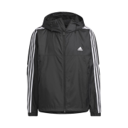 Adidas Essential+ Loose Fit 3S Mesh Lined Windbreaker Jacket Black - KR Sizing
