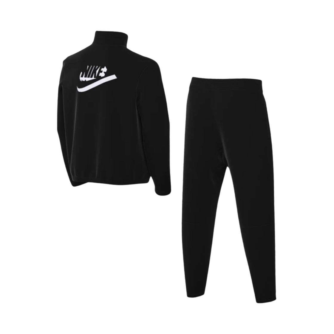 (키즈) 나이키 NSW 트랙수트 블랙 화이트((Kids) Nike NSW Tracksuit Black White) - 2