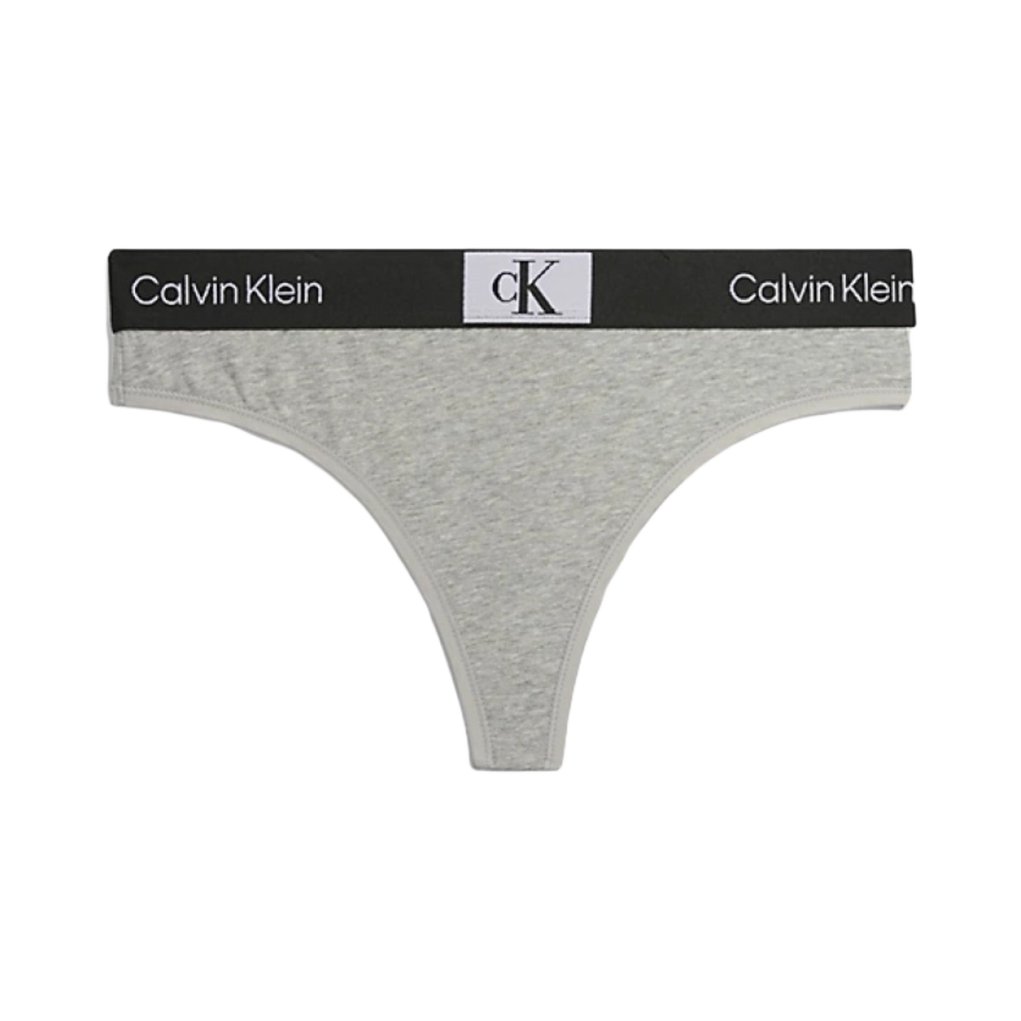 (W) 캘빈 클라인 96 통 그레이 헤더((W) Calvin Klein 96 Thong Grey Heather) - 1
