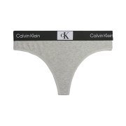 (W) Calvin Klein 96 Thong Grey Heather