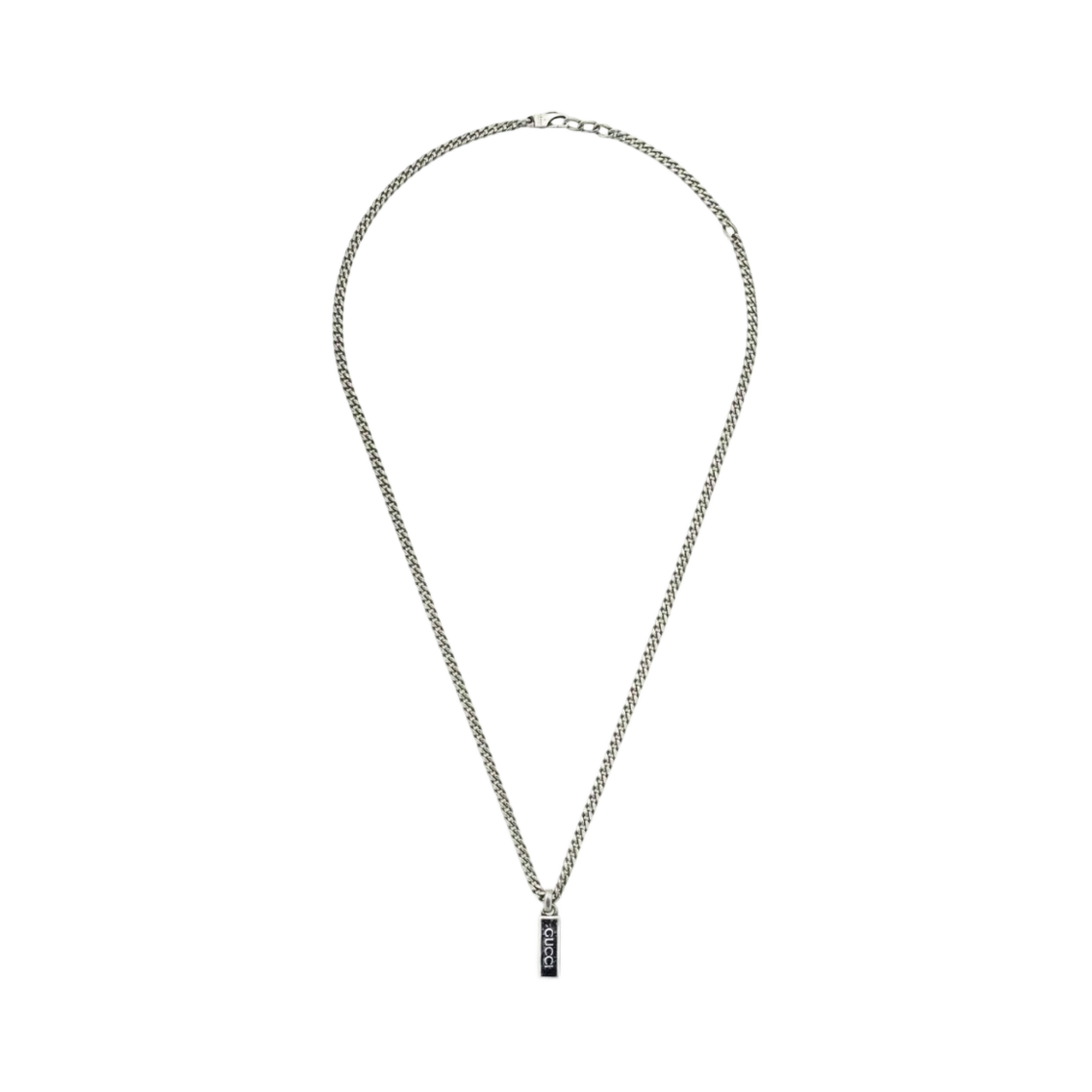 구찌 네클리스 에나멜 펜던트 실버(Gucci Necklace With Enamel Pendant Silver)