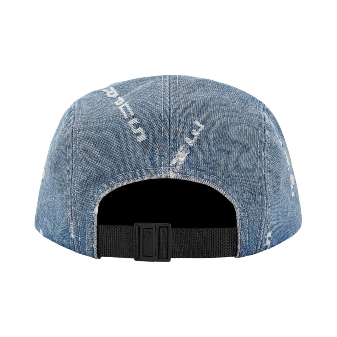 슈프림 로고 스트라이프 자카드 데님 캠프캡 블루 - 20FW(Supreme Logo Stripe Jacquard Denim Camp Cap Blue - 20FW) - 2