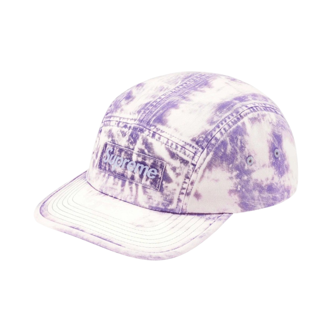 KM4AHTCSP86PP Supreme Bleached Chino Camp Cap Purple