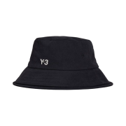 Y-3 3-Stripes Bucket Hat Black