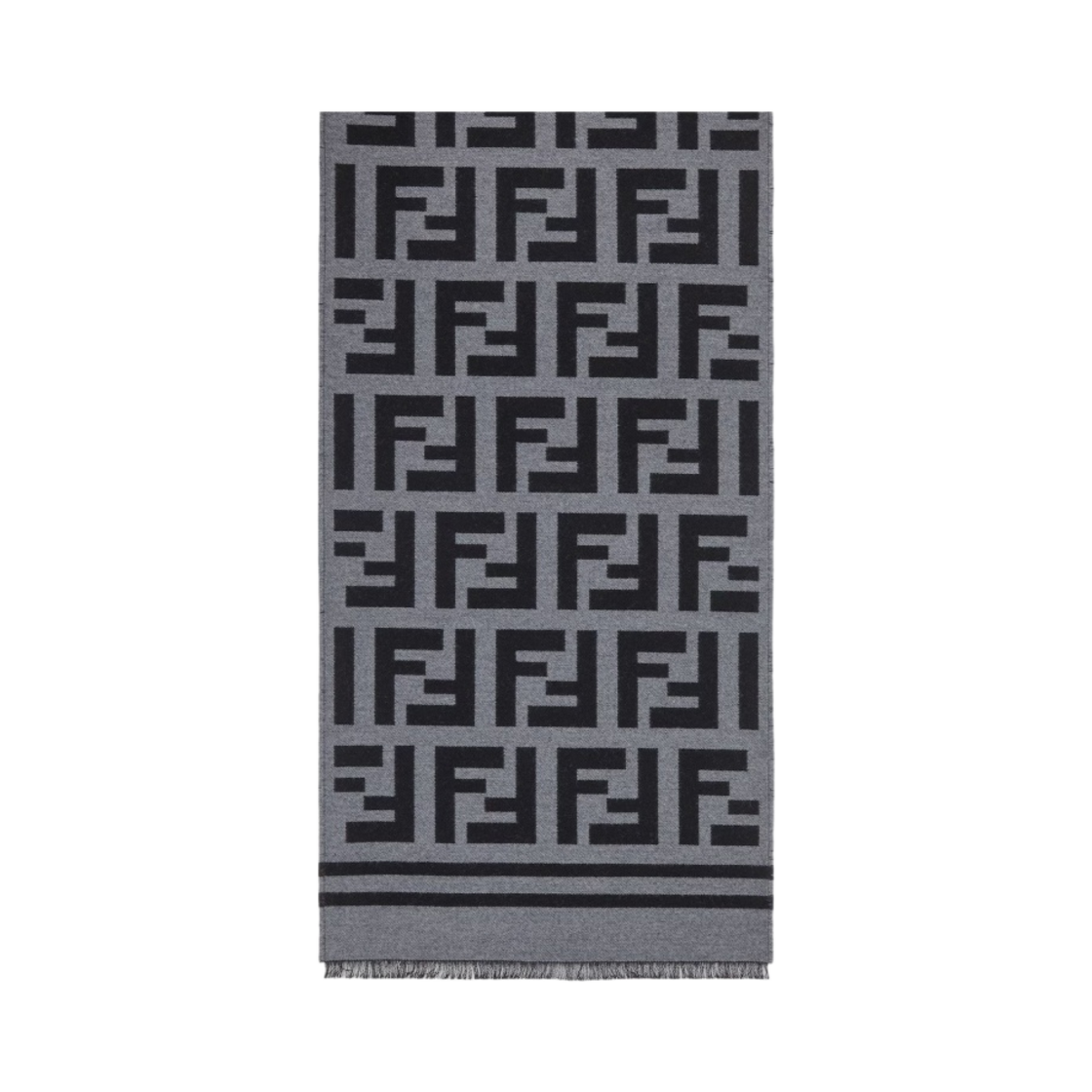 FXS424A3Q1F0RP3 Fendi Silk and Wool Scarf Black