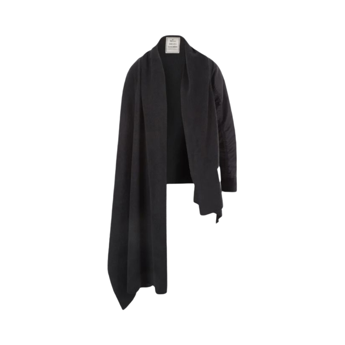 A11AC051-BLACK Maison Mihara Yasuhiro Ma-1 Sleeve Stole Black