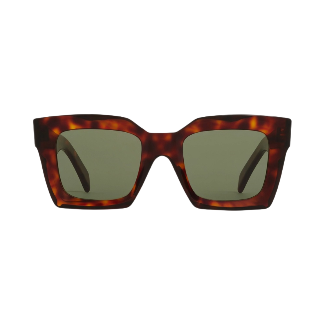 (W) 셀린느 스퀘어 S130 아세테이트 선글라스 레드 하바나((W) Celine Square S130 Sunglasses in Acetate Red Havana) - 1