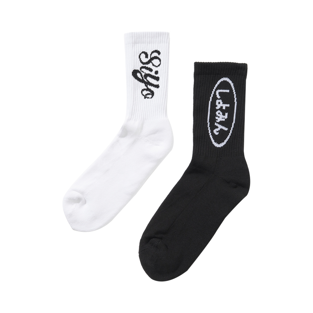 K25SSUAC02 Knitted X QWER SIYO Evreyday Siyoming Crew Socks 2color