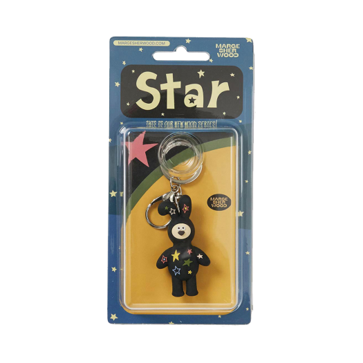 8800270424221 Margesherwood Wood Star Keyring