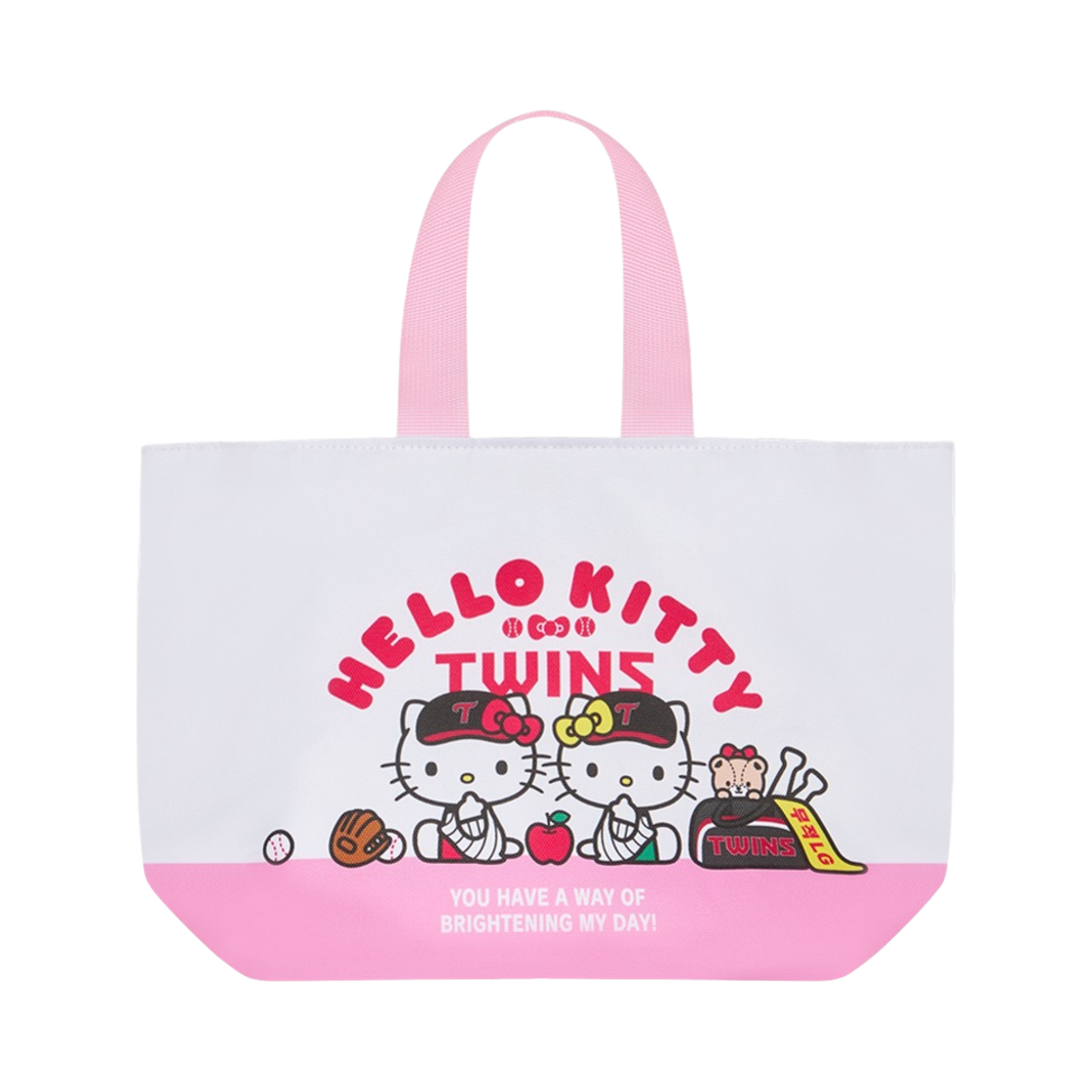 - LG Twins x Hello Kitty Character Cooler Bag White Pink