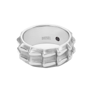 Diesel Dx1394 Stainless Steel Band Ring Silver