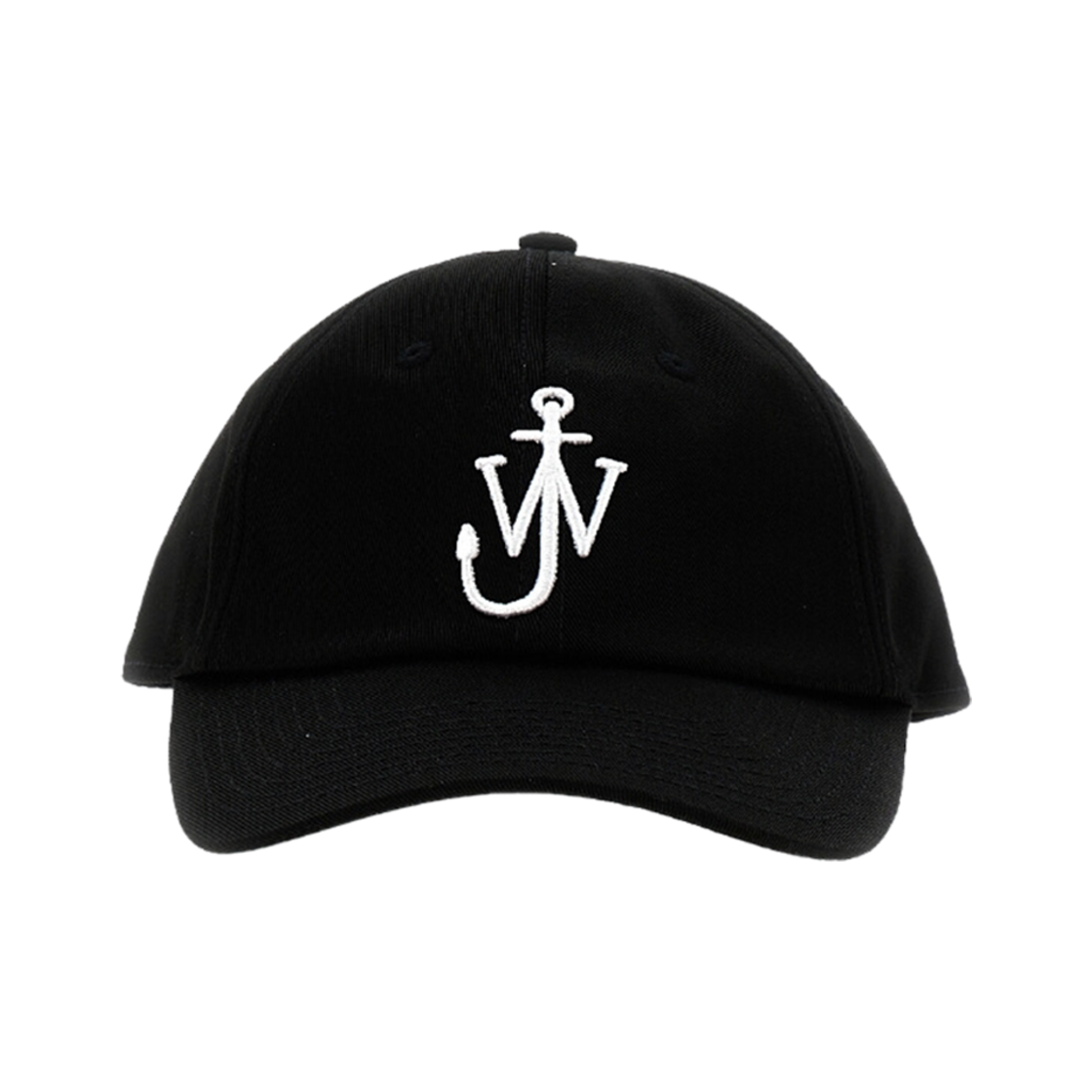 AC0198FA0349999 JW Anderson Baseball Cap With Anchor Logo Embroidered Black