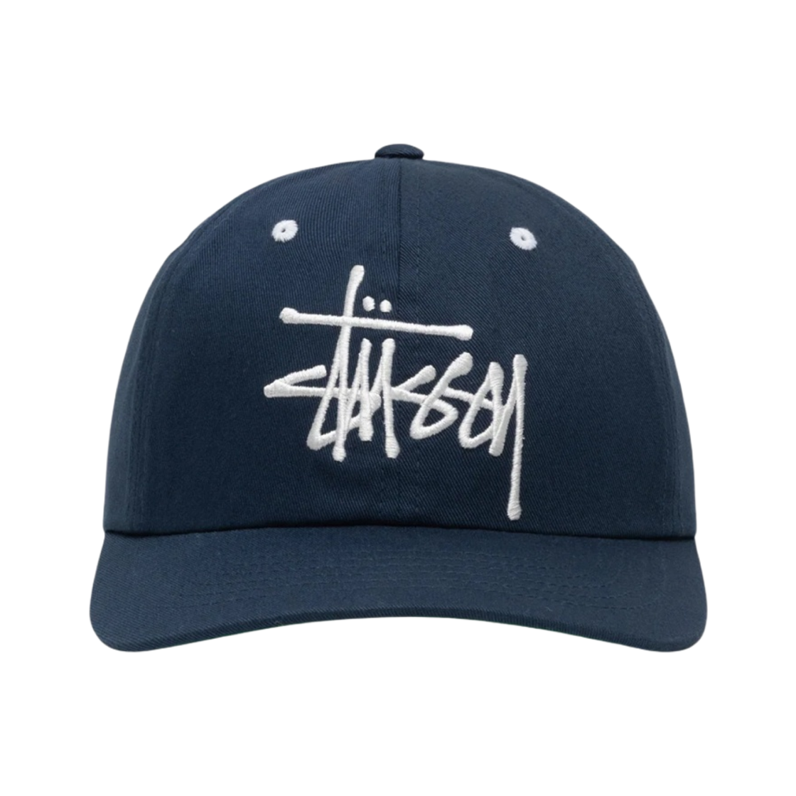 스투시 로우 프로파일 빅 베이직 스냅백 네이비(Stussy Low Profile Big Basic Snapback Navy) - 1