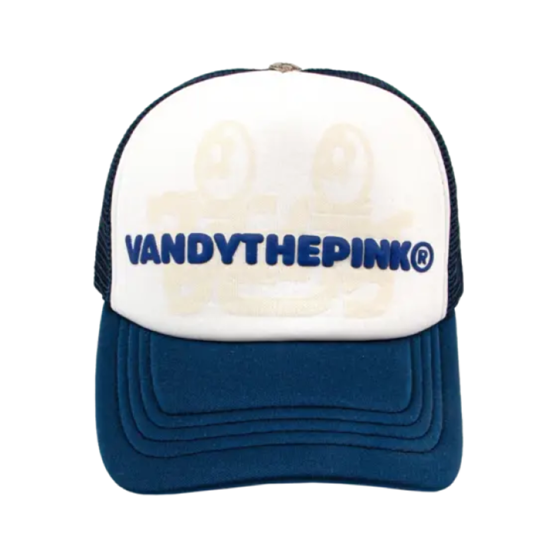 - VANDY The Pink VTP Korean Trucker Hat Blue White