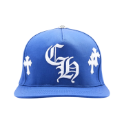 Chrome Hearts Cross Patch Baseball Hat Blue