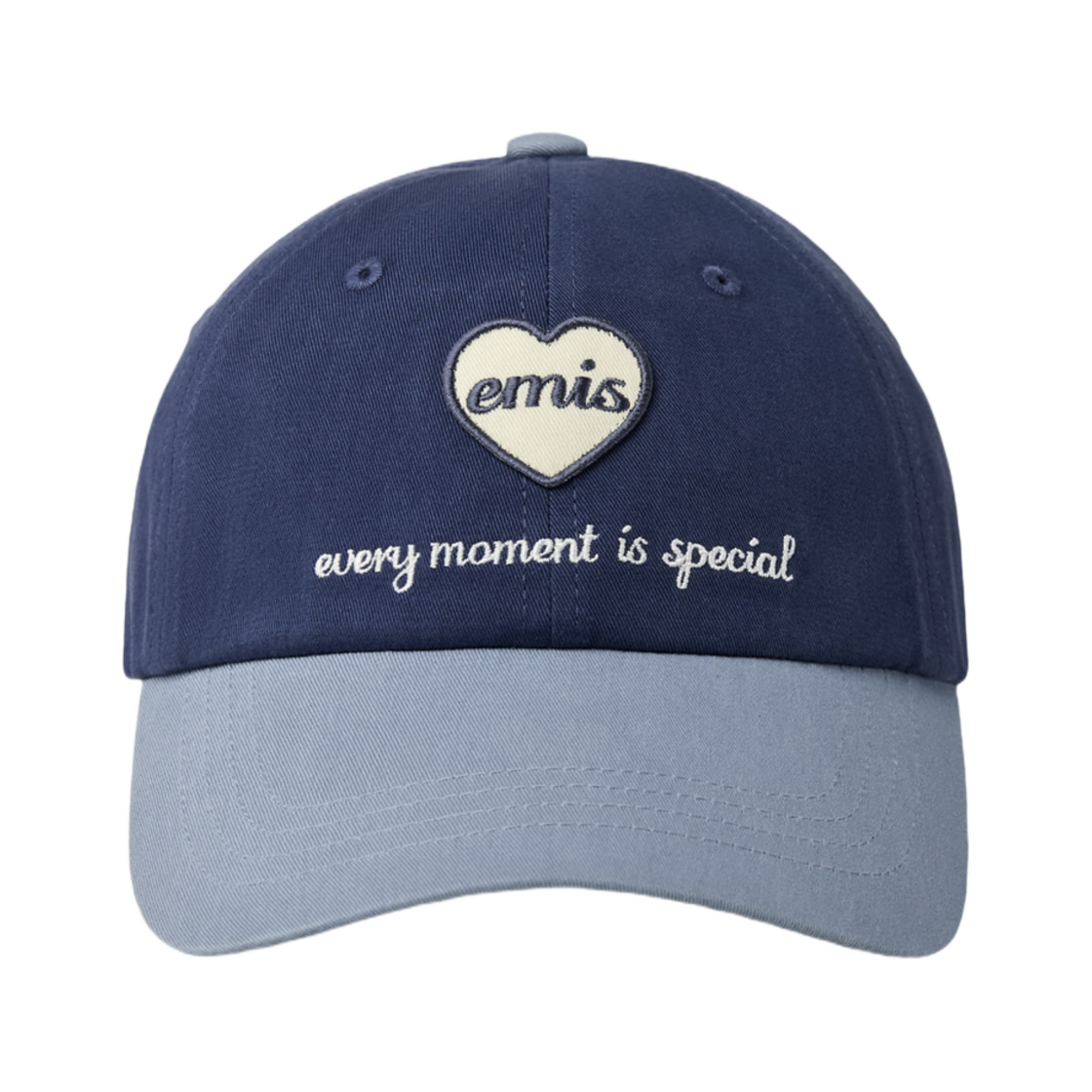 이미스 하트 와펜 톤 온 톤 볼캡 네이비(Emis Heart Wappen Tone On Tone Ball Cap Navy) - 1