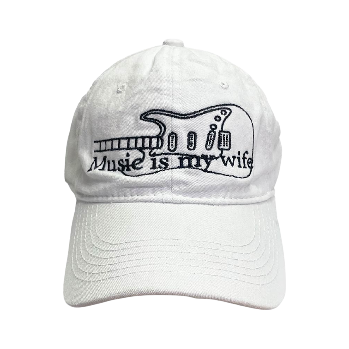 5348417 Mosquito Murderers Music Is My Wife Cap White