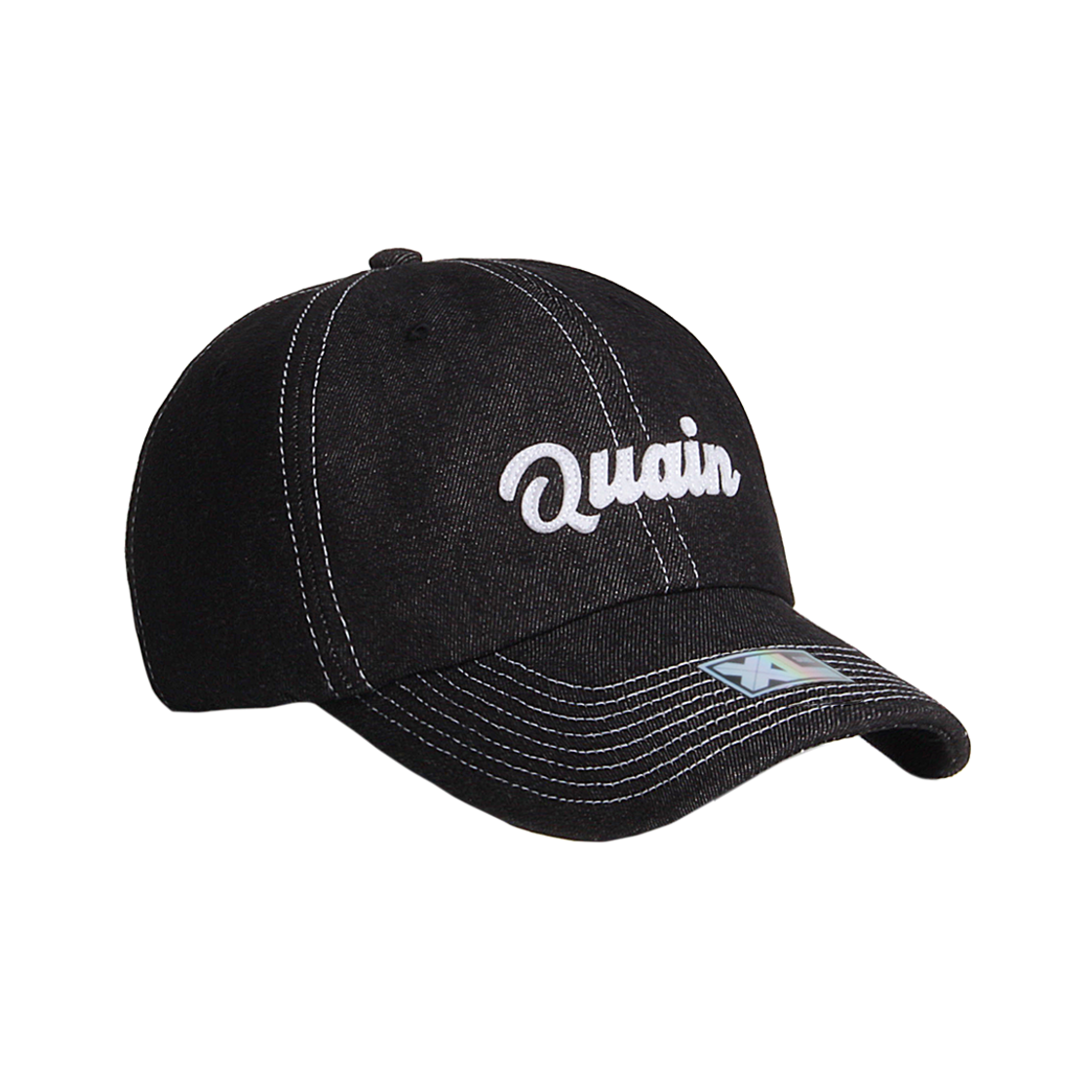 플래토 빅사이즈 볼캡 퀘인 데님 볼캡 블랙(PLATEAU BIG SIZE BALLCAP XL QUAIN DENIM CAP BLACK)