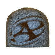 BP2DISORDER Big Logo Spray Beanie Brown Blue