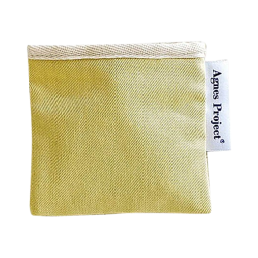 AP-P00000BV-S Agnes Project Square Color Pouch Small Lemon