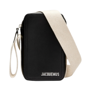 Jacquemus Le Cuerda Vertical Grosgrain Crossbody Bag Black