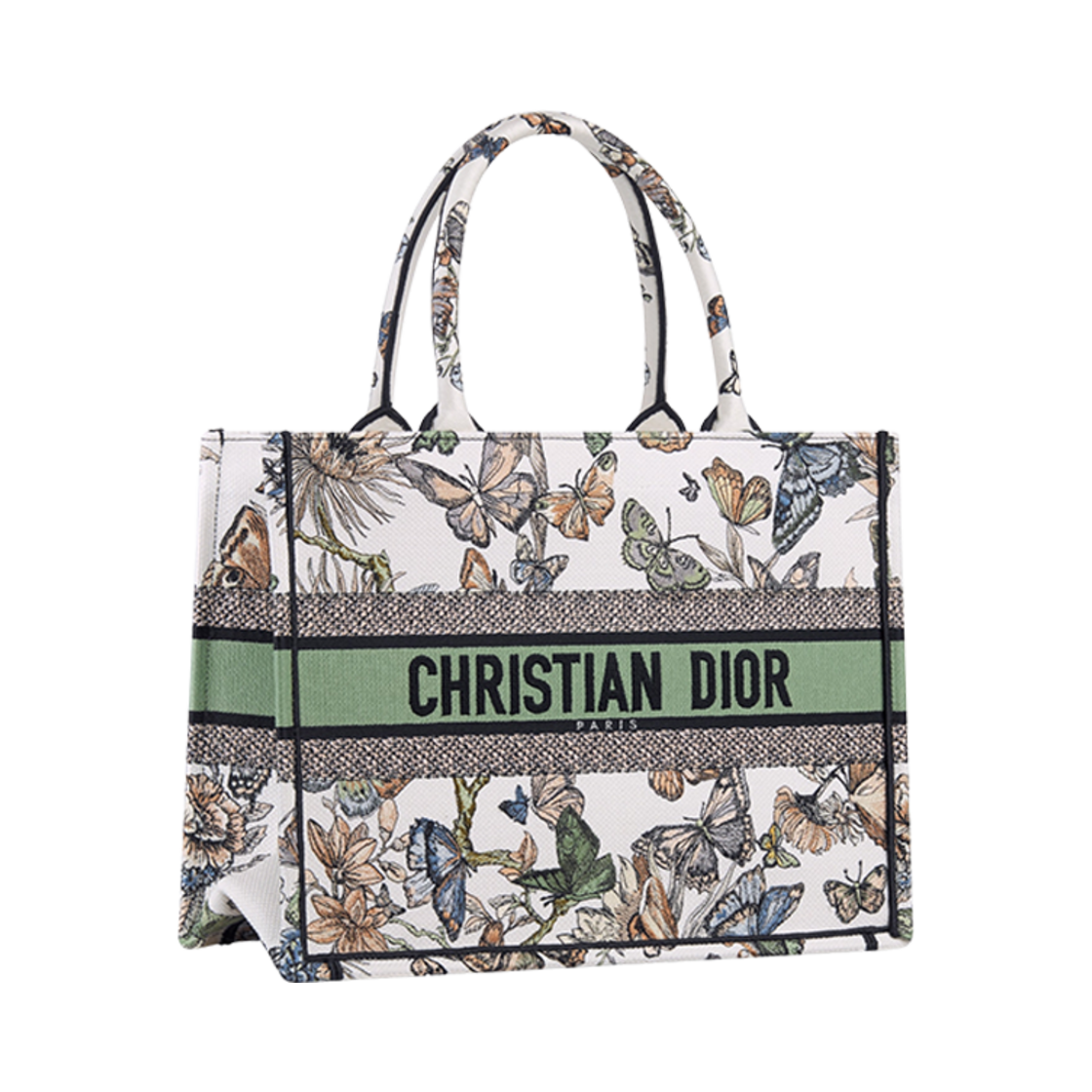 디올 미디움 북 토트백 화이트 멀티컬러 멕시코(Dior Medium Book Tote White Multicolor Mexico) - 1