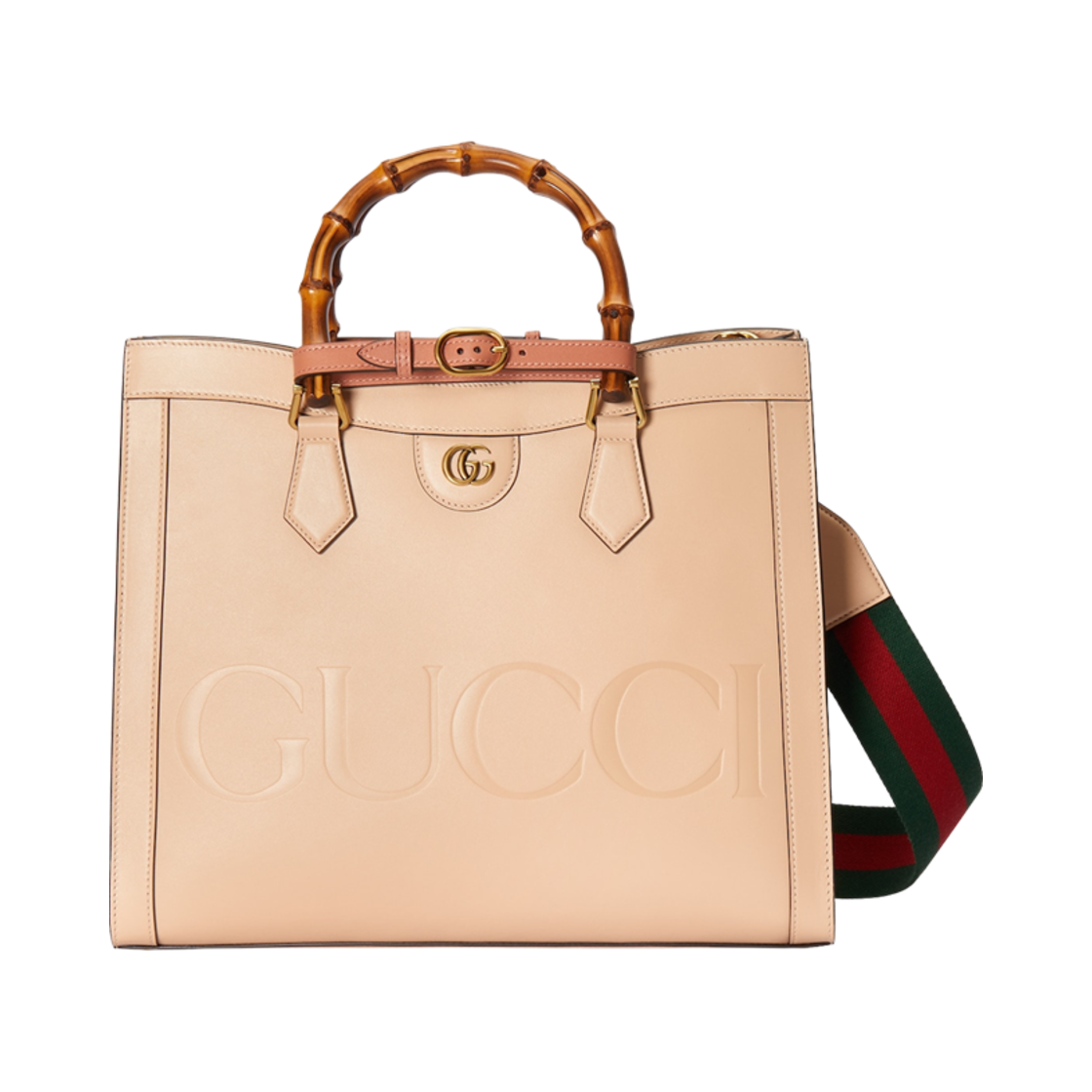 구찌 다이애나 미디움 토트백 라이트 베이지 레더(Gucci Diana Medium Tote Bag Light Beige Leather) - 4