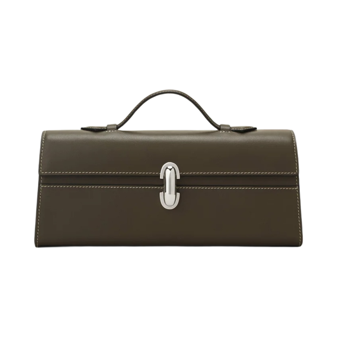 사베트 슬림 시메트리 포쉐트 카프스킨 밍크 레더 그린(Savette Slim Symmetry Pochette in Calfskin Mink Leather Green)