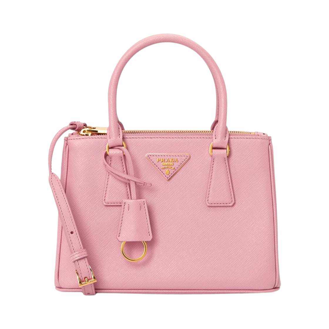 1BA896-NZV-F0442 Prada Small Prada Galleria Saffiano Leather Bag Petal Pink