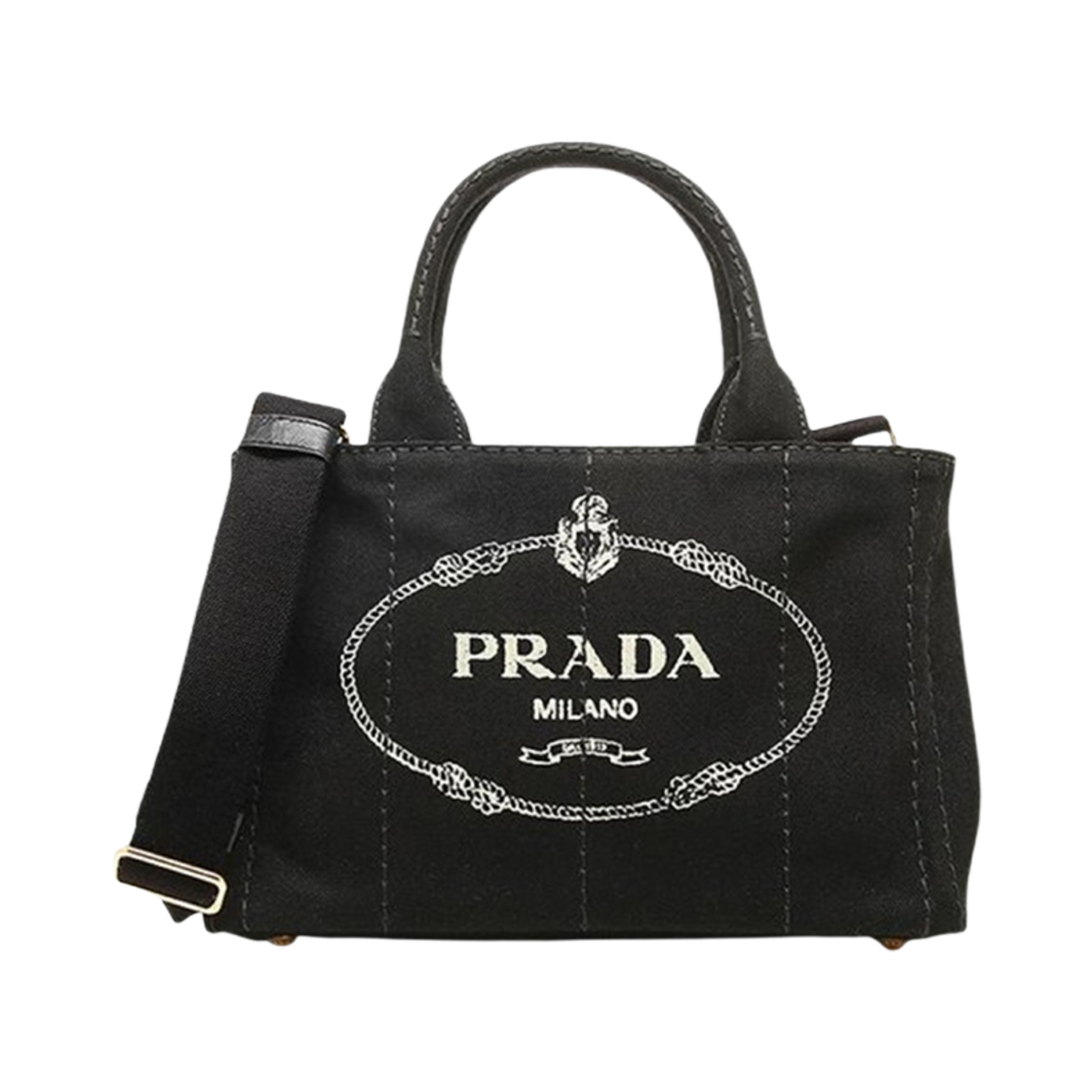 프라다 카나파 토트백 블랙(Prada Canapa Tote Bag Black) - 1