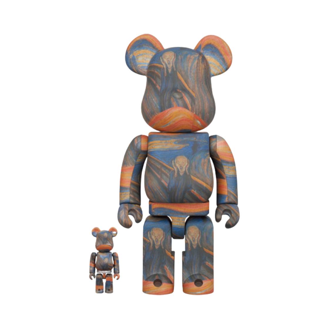 - Bearbrick Edvard Munch Scream 100% & 400% Set - 대표 이미지 #1
