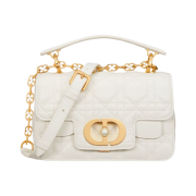 Dior Mini Jolie Top Handle Bag Cannage Calfskin Latte