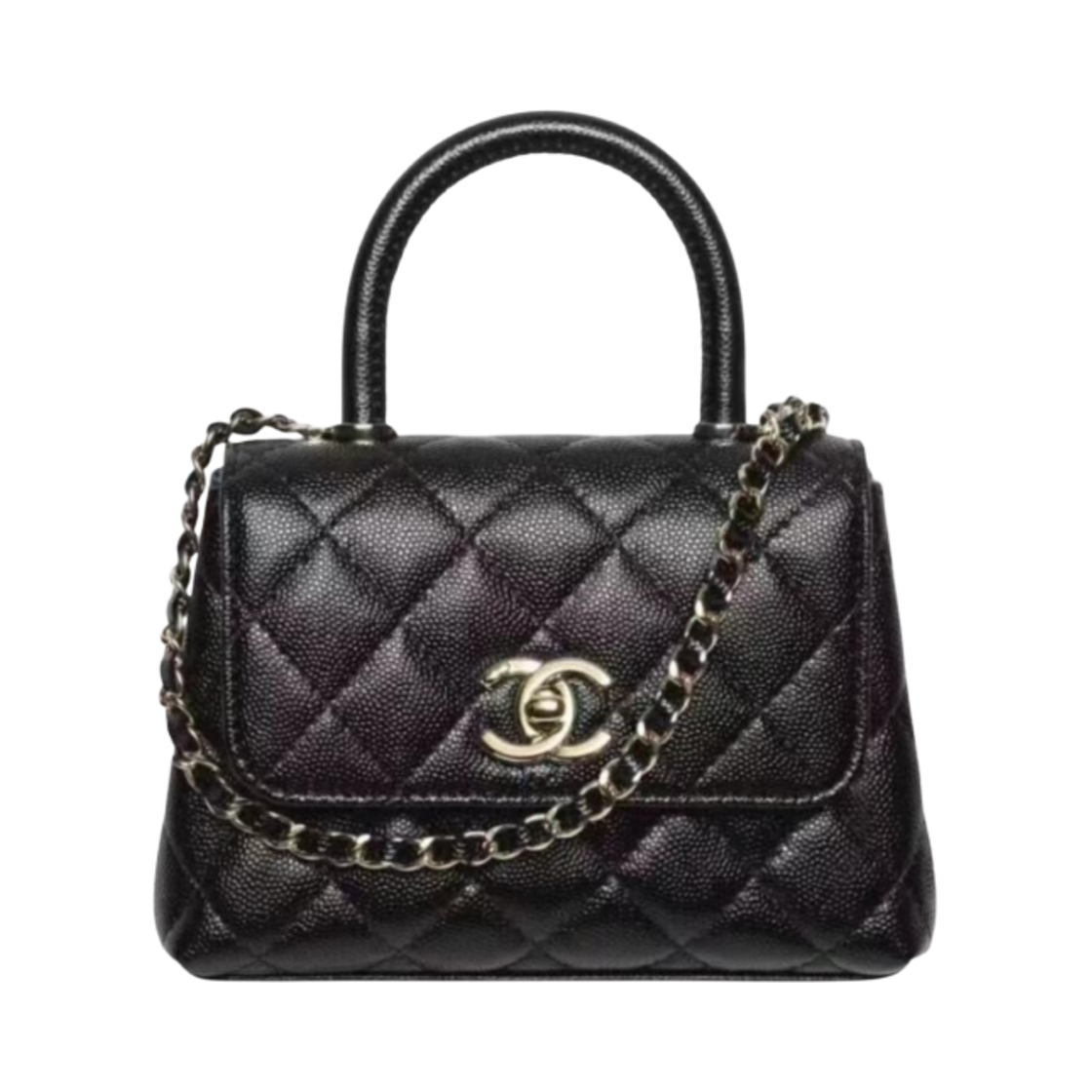 샤넬 체인 달린 미니백 그레인드 카프스킨 & 골드 메탈 블랙(Chanel Clutch with Chain Grained Calfskin & Gold Black)