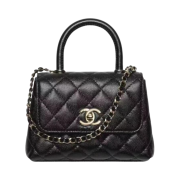 Chanel Clutch with Chain Grained Calfskin & Gold Black