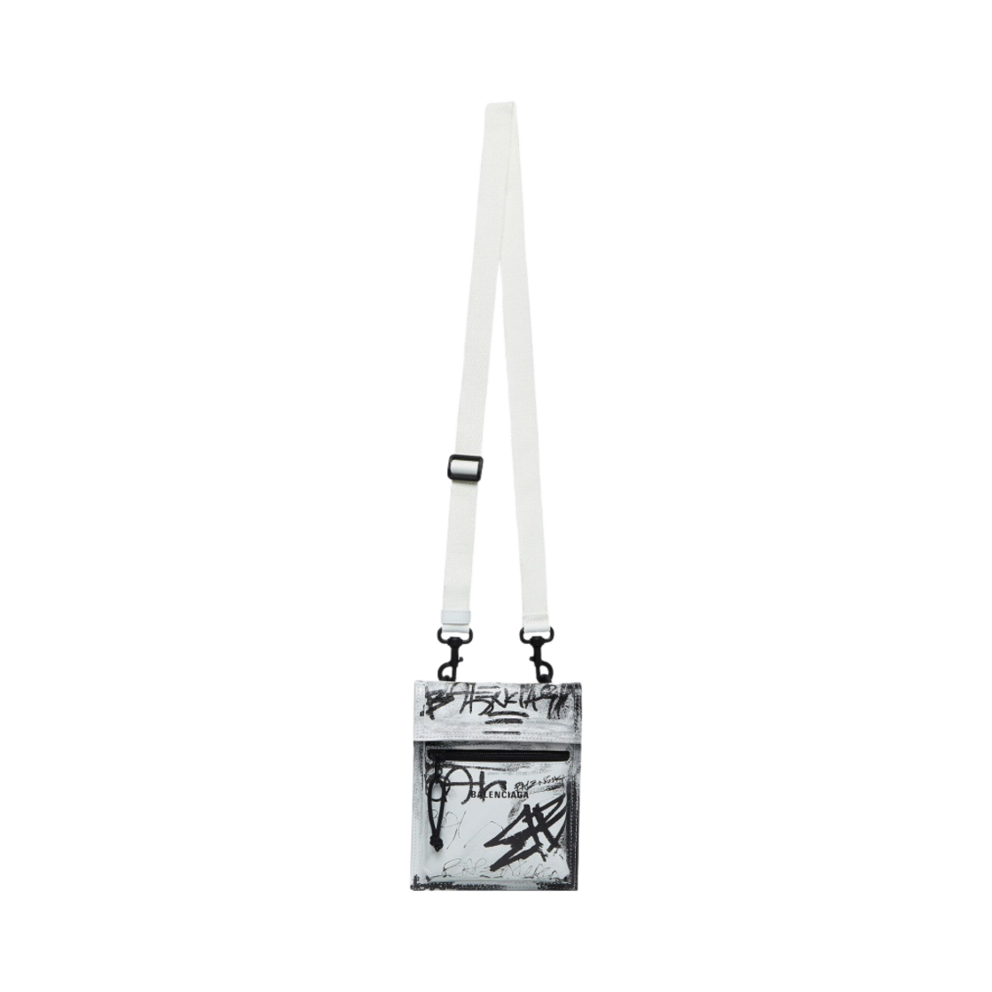 발렌시아가 익스플로러 스몰 스트랩 파우치 그래피티 화이트(Balenciaga Explorer Small Pouch with Strap Graffiti White) - 2