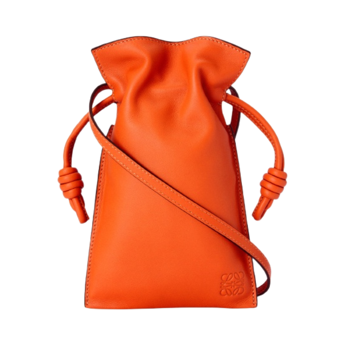 로에베 플라멩코 포켓 나파 카프스킨 오렌지(Loewe Flamenco Pocket in Nappa Calfskin Orange) - 1