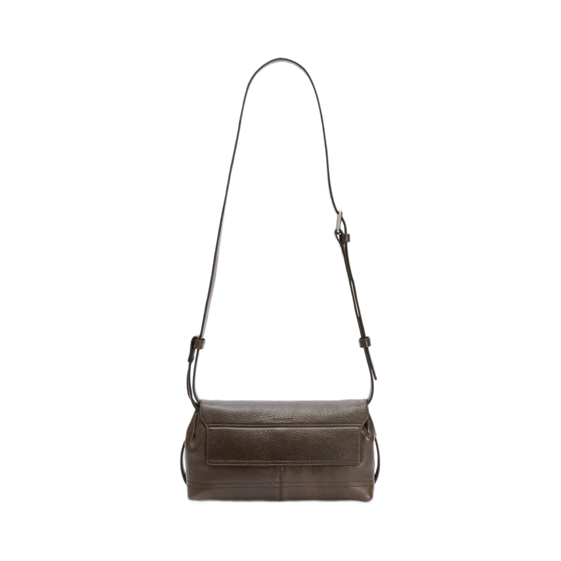 르메르 글로시 베지터블 레더 스몰 기어백 카키 브라운