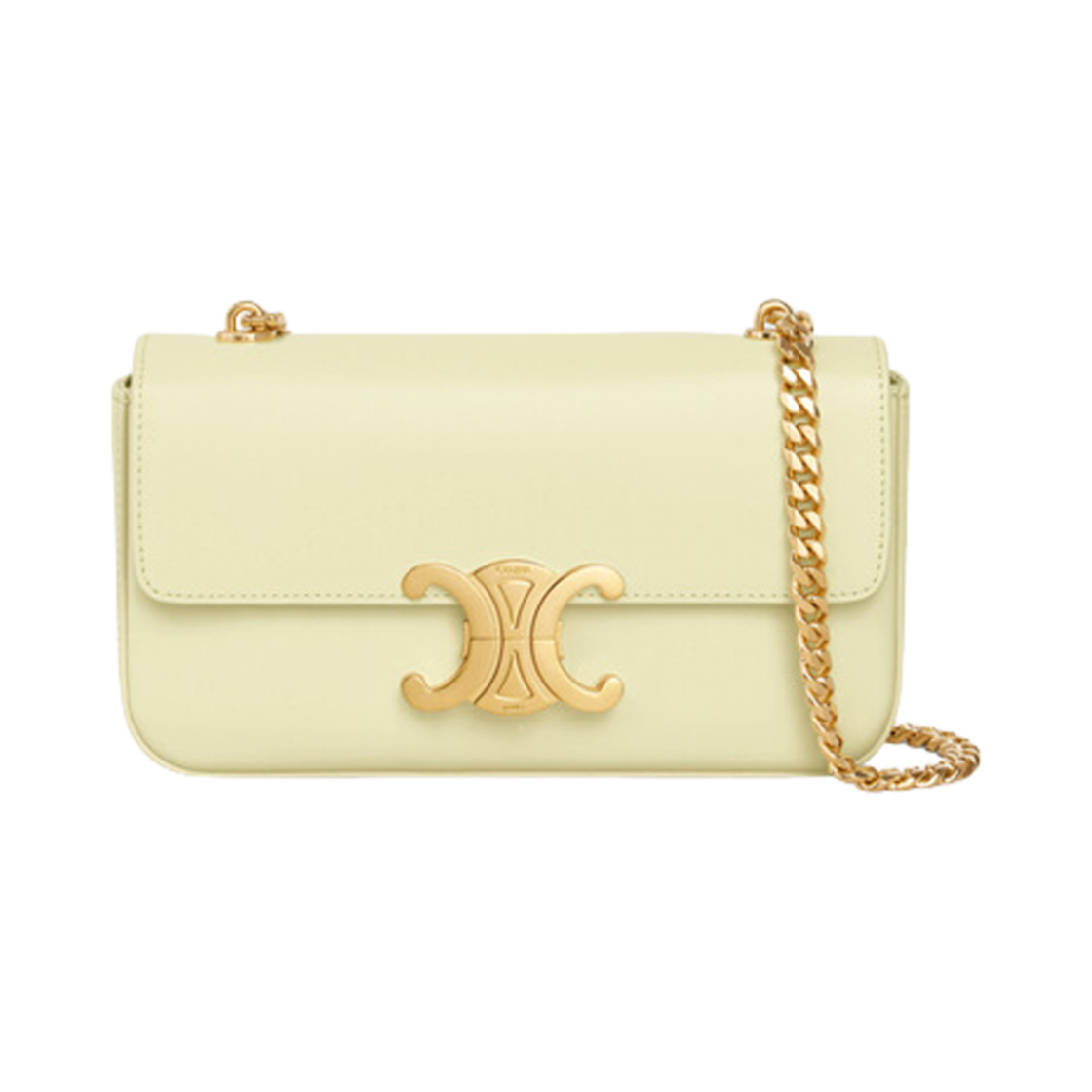 셀린느 샤이니 카프스킨 체인 숄더백 클로드 라이트 옐로우(Celine Chain Shoulder Bag Claude in Shiny Calfskin Light Yellow) - 1