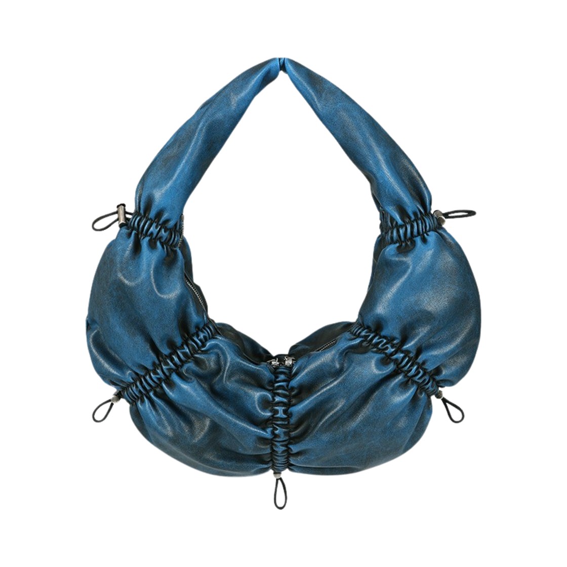 aaa399w(BLUE) ADSB Andersson Bell Dumpling Faux Leather Bag Blue