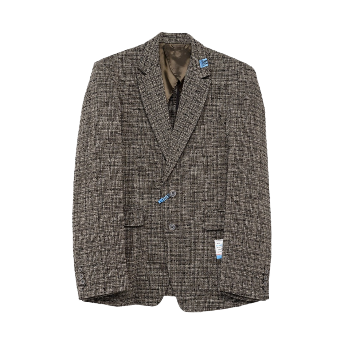 메종 미하라 야스히로 부클레 체크 자켓 아이보리(Maison Mihara Yasuhiro Bouclette Check Jacket Ivory) - 1