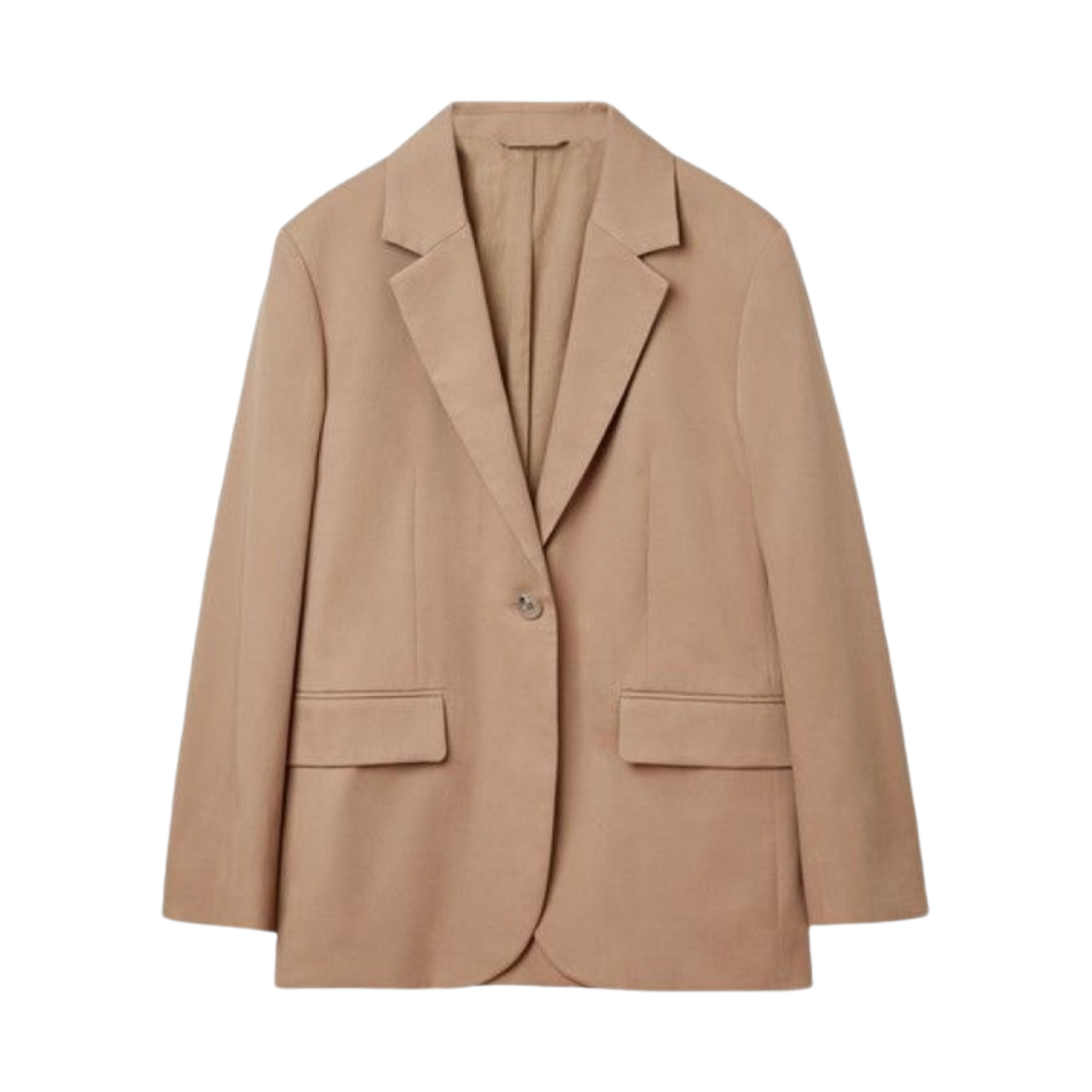 (W) 코스 보이프렌드 핏 블레이저 베이지((W) COS Boyfriend Fit Blazer Beige)