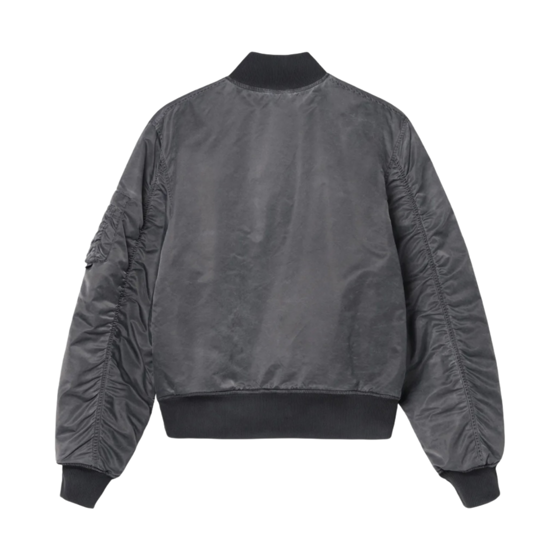 스투시 다이드 나일론 봄버 차콜(Stussy Dyed Nylon Bomber Charcoal) - 2