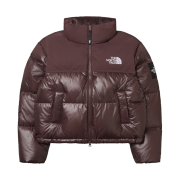 (W) The North Face White Label Novelty Nuptse Down Jacket Cocoa Brown